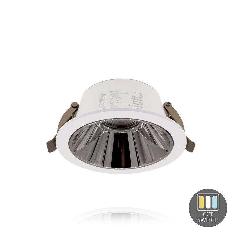 LED Downlighter Kerber - TriColor - 7 Watt - Zaagmaat 75 - 90MM - Wit - Outledtl.nl